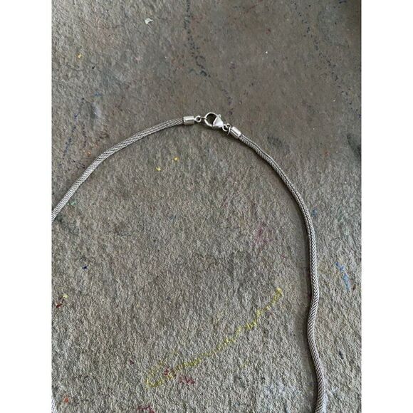 925 Collar Necklace Sterling Silver NG Rope Style Stamped - Picture 2 of 11